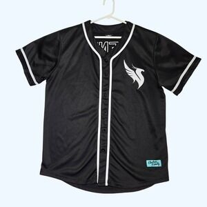 Illenium Electric Family Baseball Jersey Black White Phoenix Logo Large EDM READ